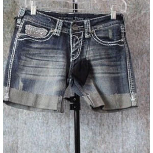 Cowgirl Tuff Jeans Shorts Womens Size 26W